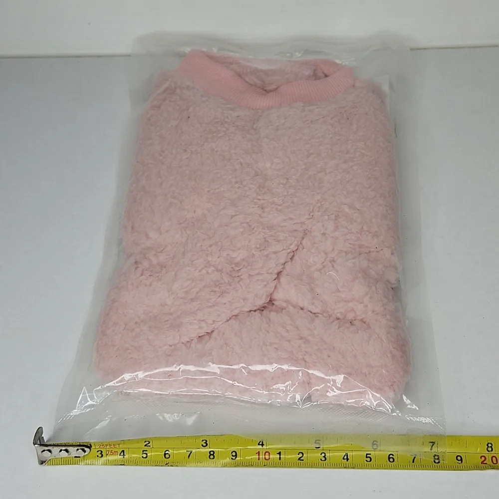 SEKUMDAN Dog Sweater Dog Clothes Dog Sweater Angel Pink Petcore Cute Cozy Size S